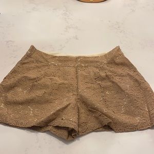 Lined lace shorts